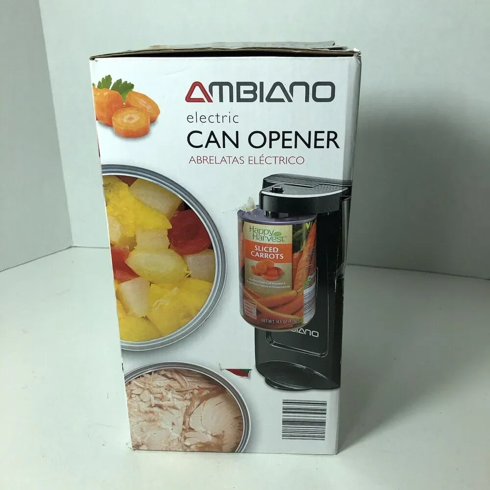 Ambiano Electric Can Opener‎ 3 in 1 Opener Sharpener Model 72813A1 Steel F3